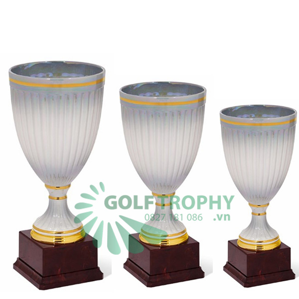 cúp gốm sứ italia màu xám