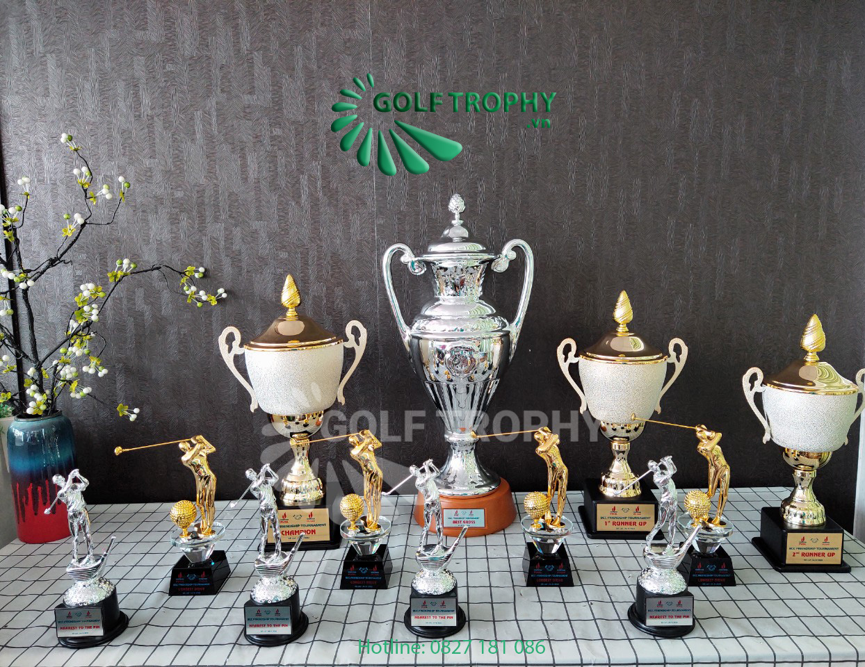 Cúp giải golf PVOIL