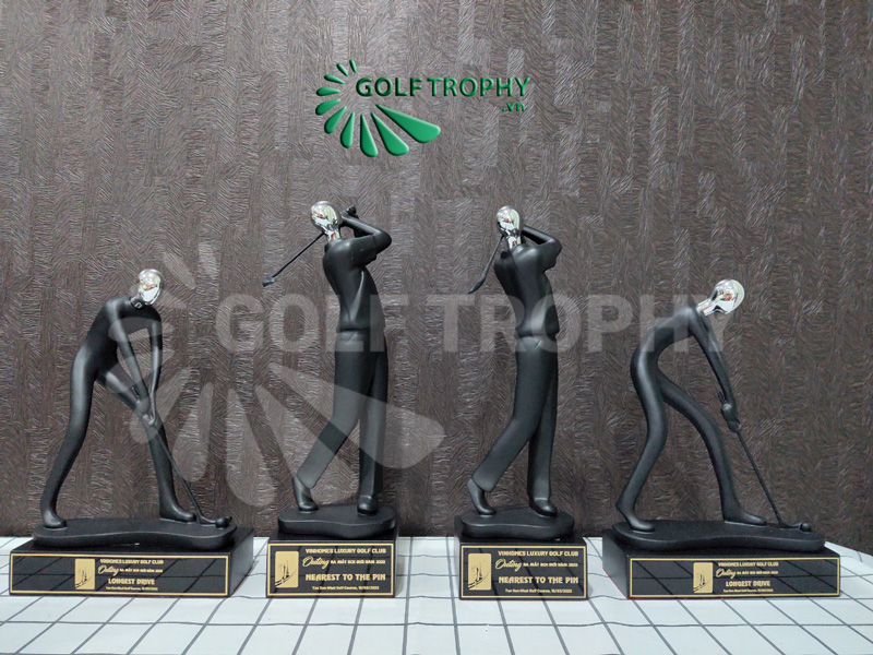 Cúp nghệ thuật hình người chơi golf