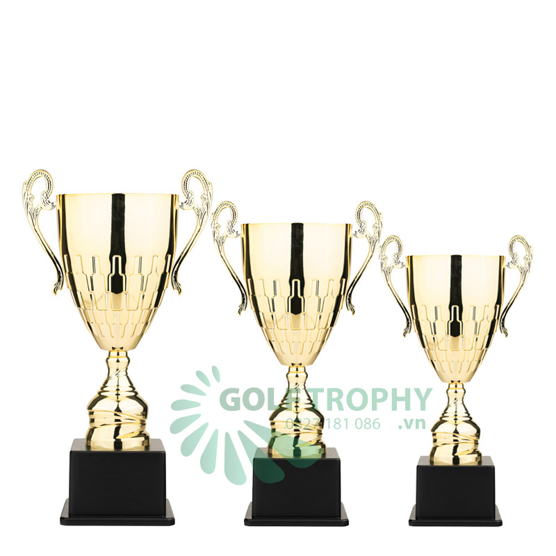 Cúp cao cấp màu vàng