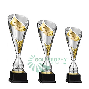 Cúp kim loại cao cấp màu bạch kim - GTP-31245