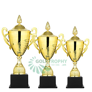 Cúp kim loại cao cấp màu vàng - GTP-30446  