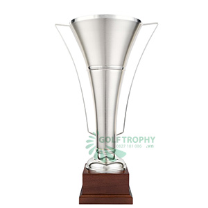 Cúp kim loại premium màu bạch kim - GTP-5031