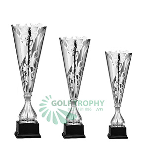 Cúp kim loại cao cấp màu bạch kim - GTP-31249