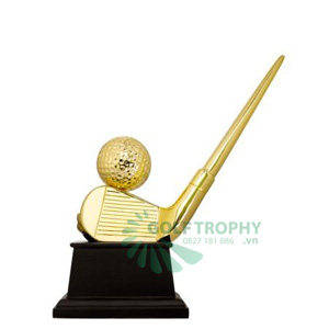 Cúp kỹ thuật đầu gậy golf màu vàng - GTP-KT3302