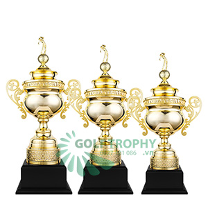 Cúp Golf kim loại cao cấp màu vàng GTP-30475