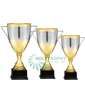 Cúp kim loại cao cấp màu vàng - GTP-31250