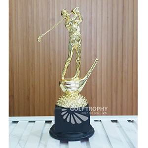Cúp kỹ thuật hình người golf vàng - GTP-KT3102
