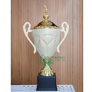 Cúp golf vô địch cao cấp màu vàng mạ nhám - GTP-30504