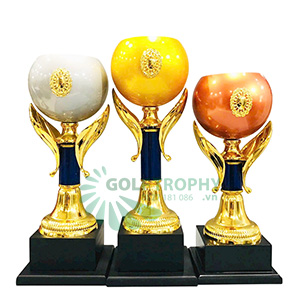 Cúp kim loại màu vàng bạc đồng - GTP-4252