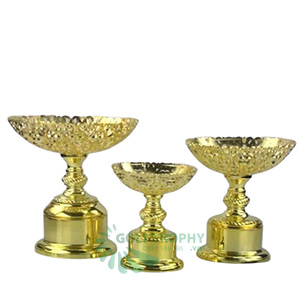 Cúp kim loại cắt laser màu vàng - GTP-4249