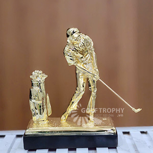 Cúp kỹ thuật hình người golf vàng - GTP-KT3101