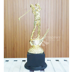 Cúp kỹ thuật hình người golf vàng - GTP-KT3102