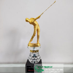 Cúp Golf Pha Lê đỉnh người Golf - PL26