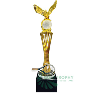 Cúp pickleball thân kim loại gắn đại bàng - PIC-2185