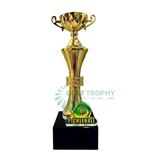 Cúp pickleball kim loại màu vàng - PIC-2180