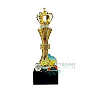 Cúp pickleball kim loại màu vàng - PIC-2182 