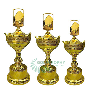 Cúp pickleball kim loại màu vàng - PIC-2150 