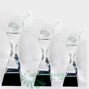 Cúp Pickleball pha lê, thân xoắn - PIC-1129